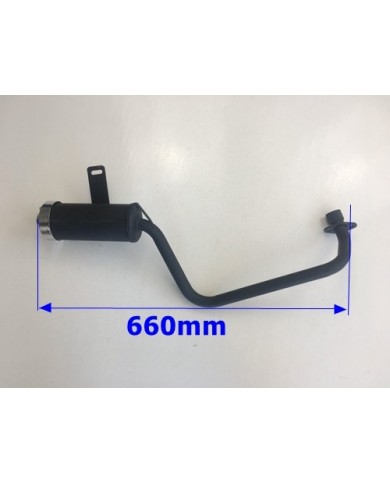 Exhaust Pipe + Muffler System 90cc 110cc 125cc PIT Quad Dirt Bike ATV Dune Buggy Exhaust Pipe + Muffler System 90cc 110cc 125cc PIT Quad Dirt Bike ATV Dune Buggy