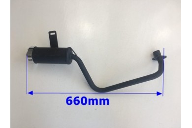 Exhaust Pipe + Muffler System 90cc 110cc 125cc PIT Quad Dirt Bike ATV Dune Buggy Exhaust Pipe + Muffler System 90cc 110cc 125cc PIT Quad Dirt Bike ATV Dune Buggy