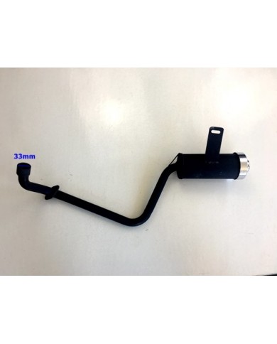Exhaust Pipe + Muffler System 90cc 110cc 125cc PIT Quad Dirt Bike ATV Dune Buggy Exhaust Pipe + Muffler System 90cc 110cc 125cc PIT Quad Dirt Bike ATV Dune Buggy