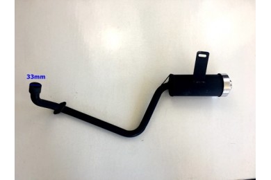 Exhaust Pipe + Muffler System 90cc 110cc 125cc PIT Quad Dirt Bike ATV Dune Buggy Exhaust Pipe + Muffler System 90cc 110cc 125cc PIT Quad Dirt Bike ATV Dune Buggy
