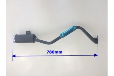 Exhaust Pipe + Muffler System 90cc 110cc 125cc PIT Quad Dirt Bike ATV Dune Buggy Exhaust Pipe + Muffler System 90cc 110cc 125cc PIT Quad Dirt Bike ATV Dune Buggy