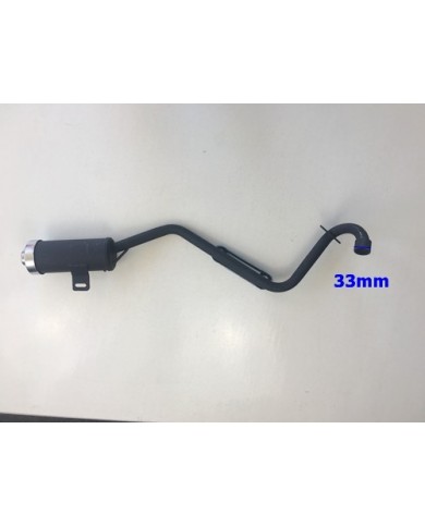 Exhaust Pipe + Muffler System 90cc 110cc 125cc PIT Quad Dirt Bike ATV Dune Buggy Exhaust Pipe + Muffler System 90cc 110cc 125cc PIT Quad Dirt Bike ATV Dune Buggy