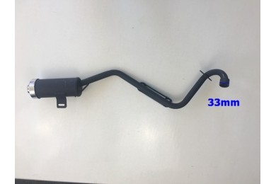Exhaust Pipe + Muffler System 90cc 110cc 125cc PIT Quad Dirt Bike ATV Dune Buggy Exhaust Pipe + Muffler System 90cc 110cc 125cc PIT Quad Dirt Bike ATV Dune Buggy