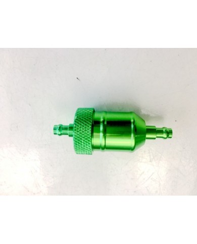 Universal Aluminum 8mm CNC Inline Gas Fuel Oil Filter for Motorcycle in Green
