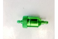 Universal Aluminum 8mm CNC Inline Gas Fuel Oil Filter for Motorcycle in Green