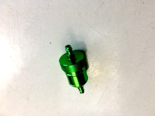 Universal Aluminum 8mm CNC Inline Gas Fuel Oil Filter for Motorcycle in Green