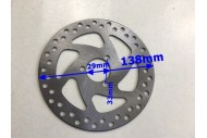 138mm Rear Brake Caliper Disc Disk Rotor 49cc 50cc Quad Dirt Bike ATV Buggy
