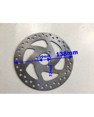 138mm Rear Brake Caliper Disc Disk Rotor 49cc 50cc Quad Dirt Bike ATV Buggy 138mm Rear Brake Caliper Disc Disk Rotor 49cc 50cc Quad Dirt Bike ATV Buggy