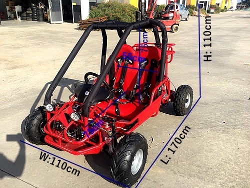 90cc Offroad Dune Buggy Quad ATV Teen Twin Seat Gokart Kids  buggy 4-10 yrs