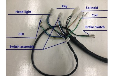 Electric Start Wiring Harness Loom 50cc 110cc 125cc QUAD DIRT BIKE ATV Buggy