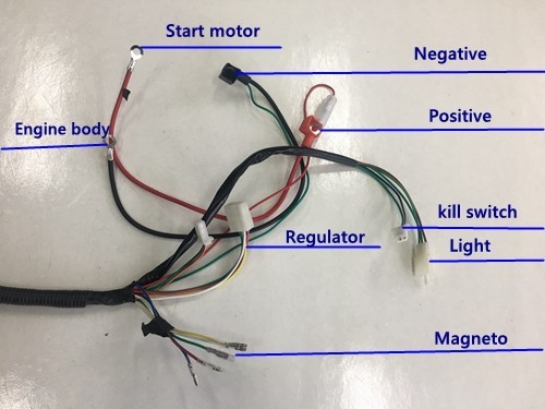 Electric Start Wiring Harness Loom 50cc 110cc 125cc QUAD DIRT BIKE ATV Buggy Electric Start Wiring Harness Loom 50cc 110cc 125cc QUAD DIRT BIKE ATV Buggy