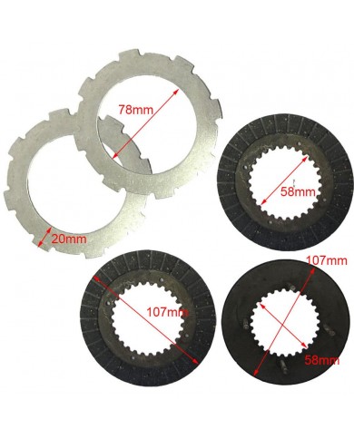 Clutch Plate Kit for Honda GX160 5.5HP GX200 6.5HP GX270 9HP Engine Go Kart Clutch Plate Kit for Honda GX160 5.5HP GX200 6.5HP GX270 9HP Engine Go Kart