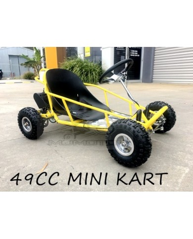 Brand New 49cc Mini Go Kart 4 Wheeler Kids 2 Stroke Buggy Quad Atv Yellow