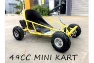 Brand New 49cc Mini Go Kart 4 Wheeler Kids 2 Stroke Buggy Quad Atv Yellow Brand New 49cc Mini Go Kart 4 Wheeler Kids 2 Stroke Buggy Quad Atv Yellow