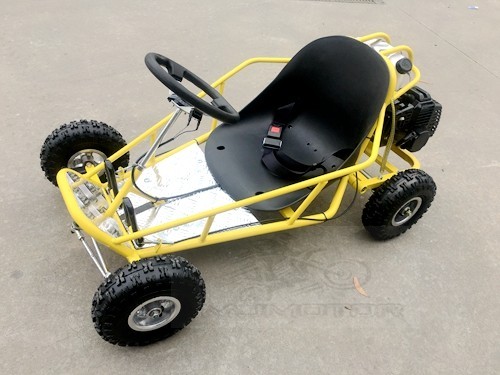 Brand New 49cc Mini Go Kart 4 Wheeler Kids 2 Stroke Buggy Quad Atv Yellow Brand New 49cc Mini Go Kart 4 Wheeler Kids 2 Stroke Buggy Quad Atv Yellow
