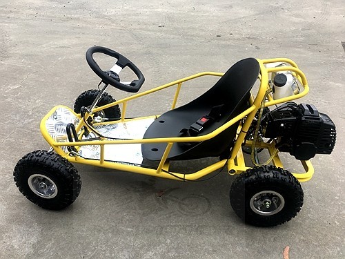 Brand New 49cc Mini Go Kart 4 Wheeler Kids 2 Stroke Buggy Quad Atv Yellow Brand New 49cc Mini Go Kart 4 Wheeler Kids 2 Stroke Buggy Quad Atv Yellow