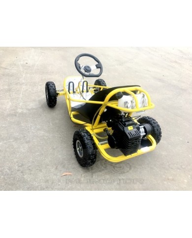 Brand New 49cc Mini Go Kart 4 Wheeler Kids 2 Stroke Buggy Quad Atv Yellow