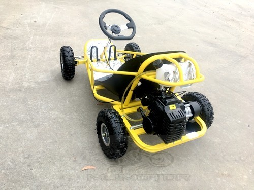 Brand New 49cc Mini Go Kart 4 Wheeler Kids 2 Stroke Buggy Quad Atv Yellow Brand New 49cc Mini Go Kart 4 Wheeler Kids 2 Stroke Buggy Quad Atv Yellow
