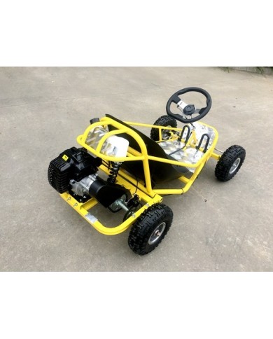 Brand New 49cc Mini Go Kart 4 Wheeler Kids 2 Stroke Buggy Quad Atv Yellow