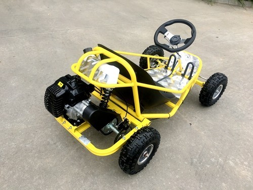 Brand New 49cc Mini Go Kart 4 Wheeler Kids 2 Stroke Buggy Quad Atv Yellow Brand New 49cc Mini Go Kart 4 Wheeler Kids 2 Stroke Buggy Quad Atv Yellow