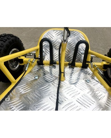 Brand New 49cc Mini Go Kart 4 Wheeler Kids 2 Stroke Buggy Quad Atv Yellow