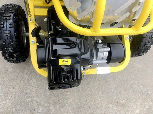 Brand New 49cc Mini Go Kart 4 Wheeler Kids 2 Stroke Buggy Quad Atv Yellow Brand New 49cc Mini Go Kart 4 Wheeler Kids 2 Stroke Buggy Quad Atv Yellow