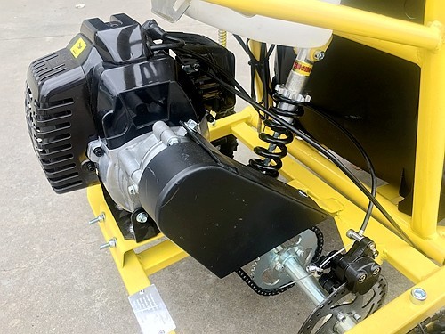 Brand New 49cc Mini Go Kart 4 Wheeler Kids 2 Stroke Buggy Quad Atv Yellow Brand New 49cc Mini Go Kart 4 Wheeler Kids 2 Stroke Buggy Quad Atv Yellow