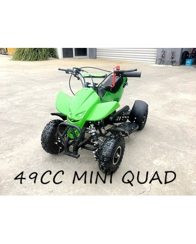 49CC MINI QUAD BIKE ATV BUGGY KIDS 4 WHEELER POCKET PIT DIRT BIKE  MJMOTOR GREEN 49CC MINI QUAD BIKE ATV BUGGY KIDS 4 WHEELER POCKET PIT DIRT BIKE  MJMOTOR GREEN