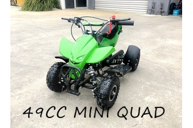 49CC MINI QUAD BIKE ATV BUGGY KIDS 4 WHEELER POCKET PIT DIRT BIKE  MJMOTOR GREEN 49CC MINI QUAD BIKE ATV BUGGY KIDS 4 WHEELER POCKET PIT DIRT BIKE  MJMOTOR GREEN
