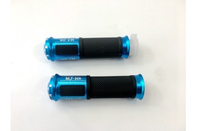 Pair of 7/8" 22mm Universal Motorcycle Motorbike Handlebar Hand Grips Blue Pair of 7/8" 22mm Universal Motorcycle Motorbike Handlebar Hand Grips Blue