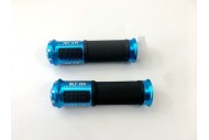 Pair of 7/8" 22mm Universal Motorcycle Motorbike Handlebar Hand Grips Blue