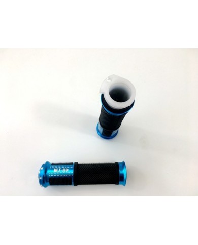 Pair of 7/8" 22mm Universal Motorcycle Motorbike Handlebar Hand Grips Blue Pair of 7/8" 22mm Universal Motorcycle Motorbike Handlebar Hand Grips Blue