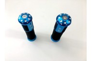 Pair of 7/8" 22mm Universal Motorcycle Motorbike Handlebar Hand Grips Blue