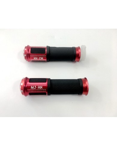 Pair of 7/8" 22mm Universal Motorcycle Motorbike Handlebar Hand Grips Red Pair of 7/8" 22mm Universal Motorcycle Motorbike Handlebar Hand Grips Red