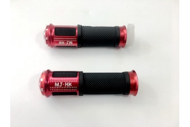 Pair of 7/8" 22mm Universal Motorcycle Motorbike Handlebar Hand Grips Red Pair of 7/8" 22mm Universal Motorcycle Motorbike Handlebar Hand Grips Red