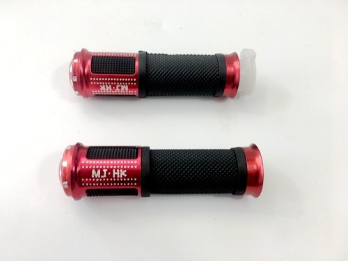 Pair of 7/8" 22mm Universal Motorcycle Motorbike Handlebar Hand Grips Red