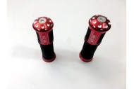 Pair of 7/8" 22mm Universal Motorcycle Motorbike Handlebar Hand Grips Red