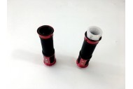 Pair of 7/8" 22mm Universal Motorcycle Motorbike Handlebar Hand Grips Red