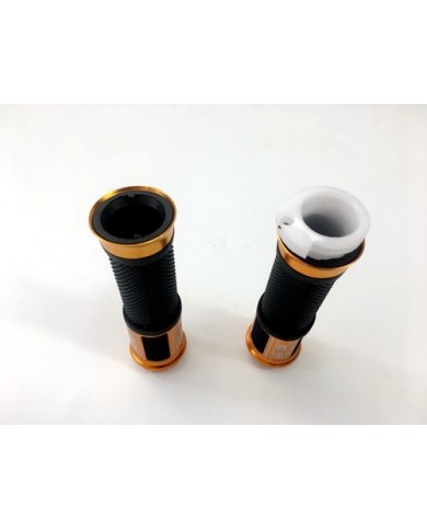 Pair of 7/8" 22mm Universal Motorcycle Motorbike Handlebar Hand Grips Golden Pair of 7/8" 22mm Universal Motorcycle Motorbike Handlebar Hand Grips Golden