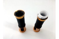 Pair of 7/8" 22mm Universal Motorcycle Motorbike Handlebar Hand Grips Golden