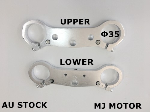 35mm Front Fork Lower Upper Triple Tree Stem Clamp 49cc Mini Pocket Dirt Bike