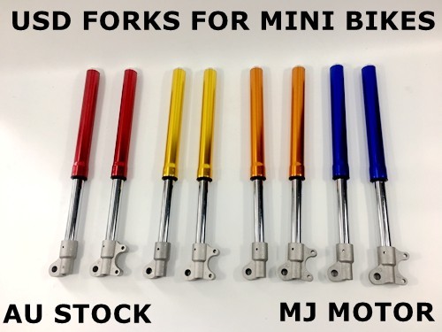 Mini Bike Suspension Front Forks Shock Spring Suspension Fork Shock Assembly For 47cc 49CC Super Minimoto Mini Dirt Bike A Quad Mini Pocket Bike I3484592822 Mini Bike Shocks