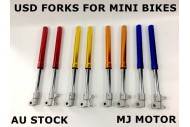 FRONT UPSIDE DOWN FORKS MINI DIRT POCKET BIKE 47cc 49cc A PAIR COLORS