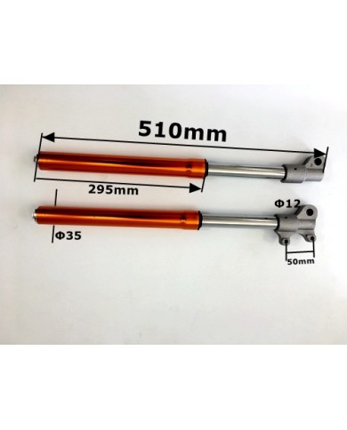 FRONT UPSIDE DOWN FORKS MINI DIRT POCKET BIKE 47cc 49cc A PAIR COLORS FRONT UPSIDE DOWN FORKS MINI DIRT POCKET BIKE 47cc 49cc A PAIR COLORS