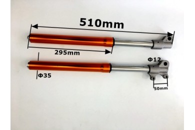 FRONT UPSIDE DOWN FORKS MINI DIRT POCKET BIKE 47cc 49cc A PAIR COLORS