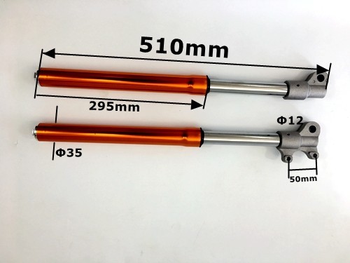 FRONT UPSIDE DOWN FORKS MINI DIRT POCKET BIKE 47cc 49cc A PAIR COLORS