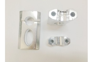 7/8" 22 mm Handlebar Bar Mount Clamp Riser Risers for Motorcycle Dirt Bike ATV