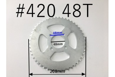 48 Teeth 420 Rear Back Chain Sprocket Cog TRAIL QUAD DIRT BIKE ATV Buggy Gokart