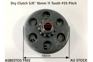 Centrifugal Dry Clutch 5/8" 16mm 11 Tooth 35 Pitch for 80cc Go Kart Buggy
