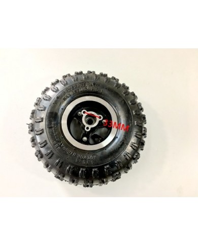 4.10- 4" Inch Wheel Rim + Tyre Tire 49cc Mini Quad Bike ATV Buggy 12mm Bearings